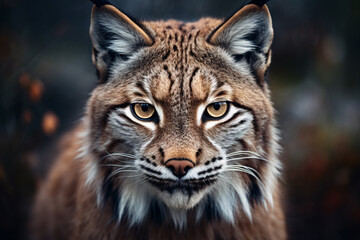 Head of wild Lynx wildcat