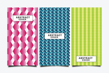 Simple Modern Covers Template Design. Set of Minimal Geometric shapes