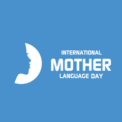 International Mother Language Day creative design for poster, banner vector Flyer, illustration, 3D