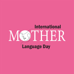 International Mother Language Day creative design for poster, banner vector Flyer, illustration, 3D