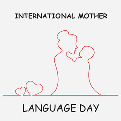 International Mother Language Day creative design for poster, banner vector Flyer, illustration, 3D