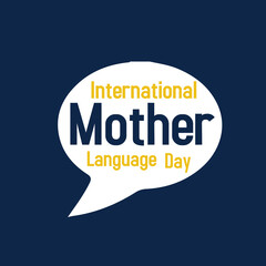 International Mother Language Day creative design for poster, banner vector Flyer, illustration, 3D