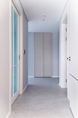 View of the corridor in the renovated apartment