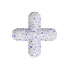 3D porcelain floral pattern helium balloon 