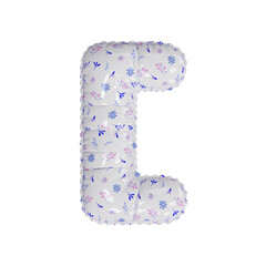 3D porcelain floral pattern helium balloon 