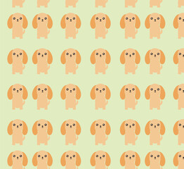 Obraz premium vector cute dog cartoon seamless background. Seamless pattern with funny cartoon dogs. 