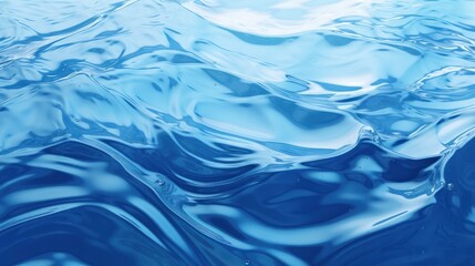 Fototapeta premium Sea Water blue caustics. Texture of the water surface