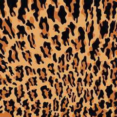 Vector leopard print pattern seamless background and printing or home decorate and more.