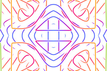 Fototapeta premium Oriental abstract line art background for wallpaper or commercial ads presentation 