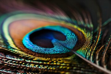 Obraz premium a close up of a peacock's feathers feathers