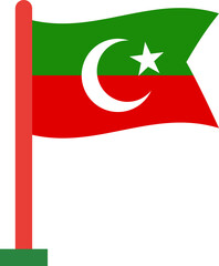 PTI flag Crisp flown