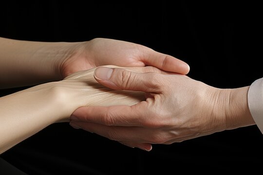 Hand Massage: Close-ups of hands receiving a massage.