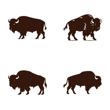 Aggressive Bull Logo Set. Premium Vector Design Illustration. Bull logo set on white background