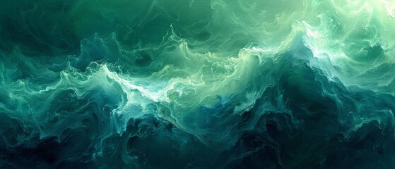 Soothing Green Blue Waves