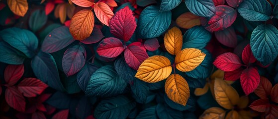 Fototapeta na wymiar Vibrant Foliage Nature Wallpaper