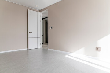 View of the renovated room in the apartment