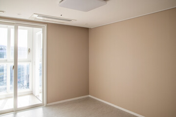 View of the renovated room in the apartment