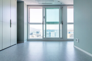 View of the renovated room in the apartment