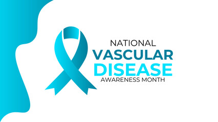 National Vascular Disease Awareness Month in September background. Holiday concept. background, banner, card, poster design template with text inscription and standard color. Vector illustration