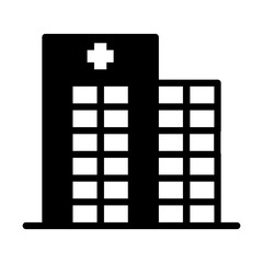 Obraz premium Hospital building icon