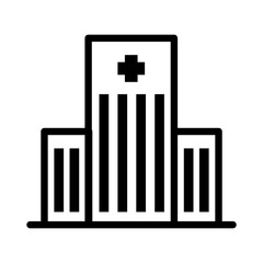 Hospital building icon