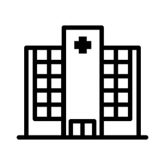 Hospital building icon