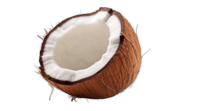Fresh half coconut png