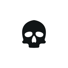 skull logo icon design vector illustration, skull icon,