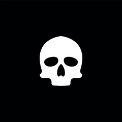 skull logo icon design vector illustration, skull icon,