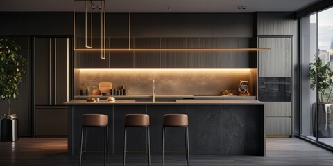 Kitchen Featuring Natural Textures