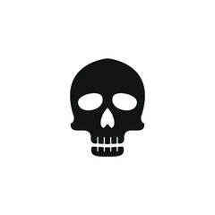 Obraz na płótnie Canvas skull logo icon design vector illustration, skull icon,
