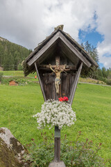 Wooden crucifix Val Venosta, South Tyrol Italy
