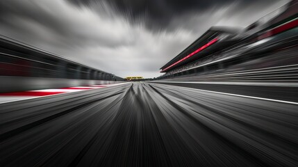 Empty Race Track Long Exposure
