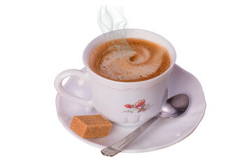 tasse de café express chaud isolé - 733007734