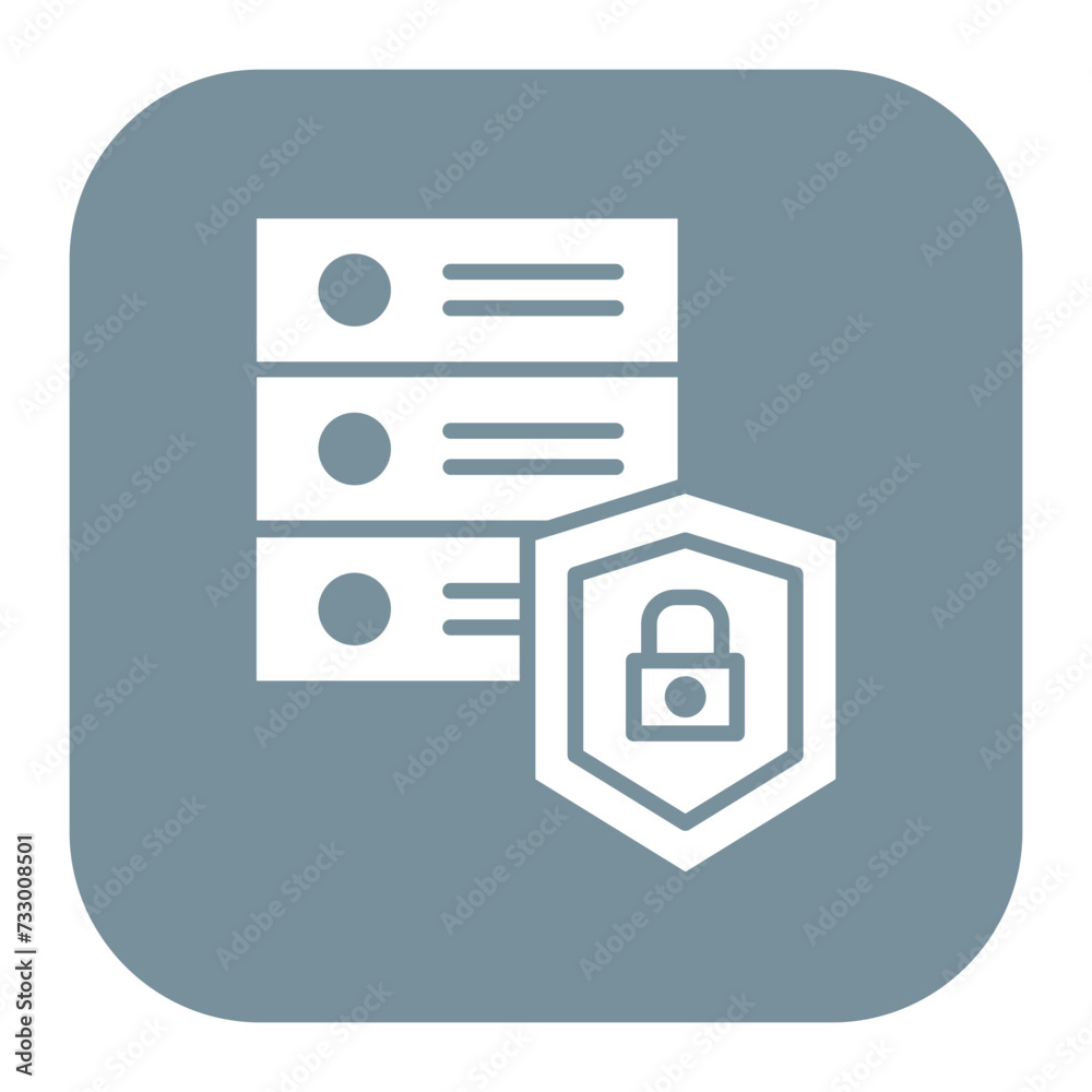 Sticker Data Security Icon