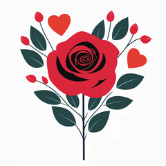 logo for shop Natural flowers of love on a white background 