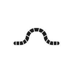 worm icon vector