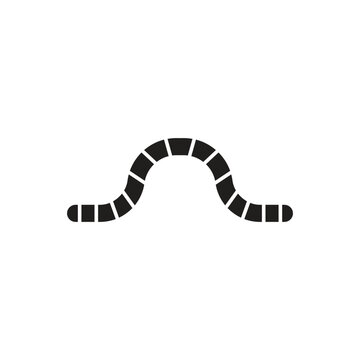 worm icon vector