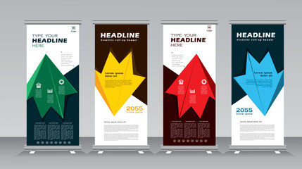 Abstract business roll Up Banner stand design template for exhibition, fair, show, exposition, expo, presentation, festival, parade, events, roll up banner,