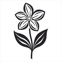 beautiful simple icon vector flowers
