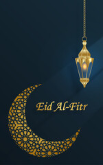 Eid al Fitr, the Muslim holiday marking the breaking of the fast of the month of Ramadan with Oriental design