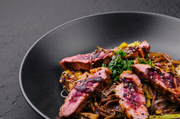 Buckwheat Soba with Duck and Vegetables