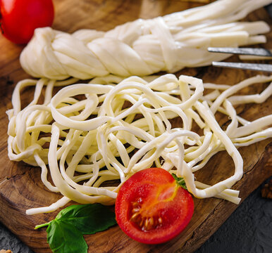 Traditional handmade Slovakian korbacik string Cheese