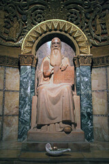 St. Benedict – the founder of the order of the German Benedictines in the Church of the...