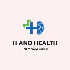 Obraz premium H HEALTH LOGO