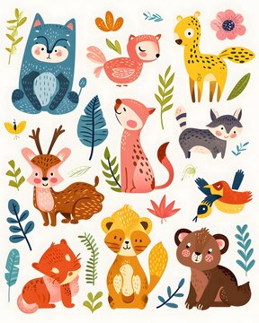 clip art cute animals