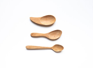 Cute wood spoon mockup for design key visual of food menu commercial ads and ingredient art work
