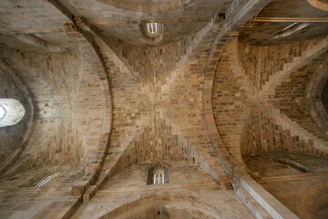 Ceiling of the Church of Saint Anne, 12th century Crusader Church, Bethesda, Jerusalem, Israel