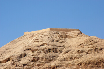 Mount of Temptation near the city of Jericho, Jordan Valley, West Bank, Palestine, Israel