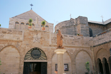 Cloister Garden of St. Catherine's Church, Bethlehem, Israel